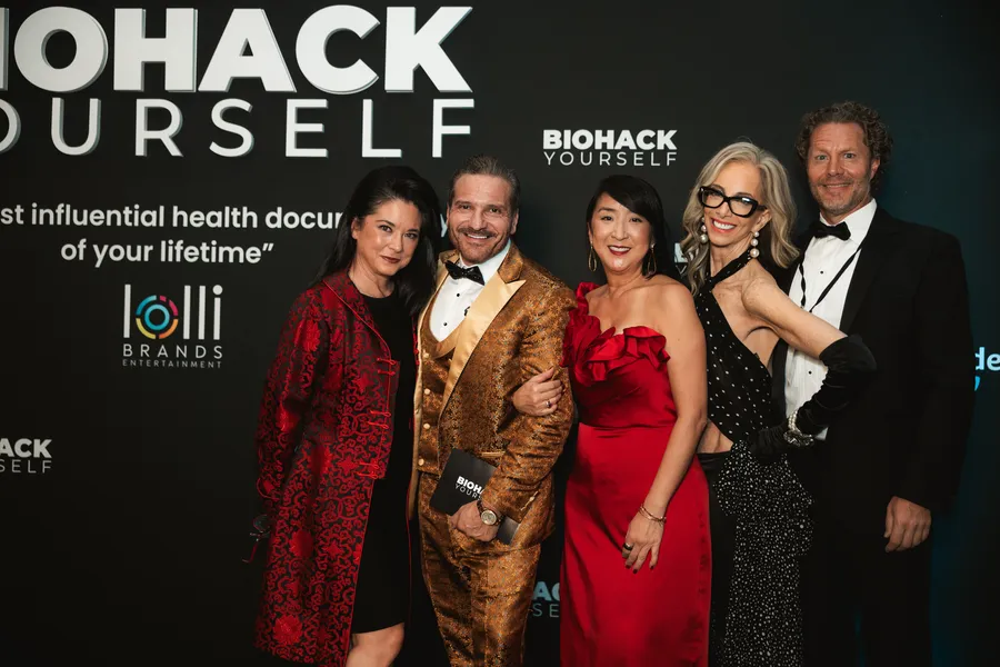 Black-tie group at the premiere